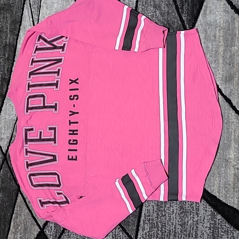 VS PINK 2013 Campus Crew Logo Long-sleeve Shirt PRICE FIRM